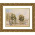 Franz Alt 14x11 Gold Ornate Wood Frame and Double Matted Museum Art Print Titled - Biedermeierliche Haus (1846)