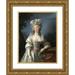 Elisabeth Louise VigÃ©e Le Brun 19x24 Gold Ornate Framed and Double Matted Museum Art Print Titled - Madame Du Barry (1782)