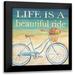 Coulter Cynthia 12x12 Black Modern Framed Museum Art Print Titled - Beautiful Ride I