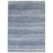 Blue Wool Rug 5 X 7 Modern Hand Knotted Agra Grass Trellis Room Size Carpet