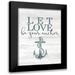 Kimberly Allen 14x18 Black Modern Framed Museum Art Print Titled - Let Love Hope 1