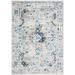 SAFAVIEH Madison Caden Floral Bordered Area Rug Ivory/Blue 5 3 x 7 6