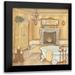 Lewis Kim 12x12 Black Modern Framed Museum Art Print Titled - Warm Bath I