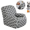 KBOOK Stretch Recliner Chair Slipcover Geometric Printed Chair Cover Elastic Furniture Protector Home Decor(4 PCS)