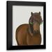 Fab Funky 12x14 Black Modern Framed Museum Art Print Titled - Horse and Flower Glasses