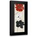 Tava Studios 11x24 Black Modern Framed Museum Art Print Titled - Elegante Trio I