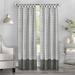 Callie Cuff Tab Top Window Curtain Panel - 52 x 84 in. - Grey