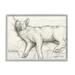 Stupell Industries Tired Dog Sleeping Intricate Graphite Pencil Sketch Drawing Print Gray Framed Art Print Wall Art Design by George Dyachenko