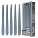 Hyoola Unscented Sapphire Blue Taper Candles Dripless Paraffin Dinner Candles 14 Inch 12 Pack