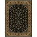 953-1330-BLACK Castello Rectangular Black Traditional Italy Area Rug 3 ft. 3 in. W x 4 ft. 11 in. H