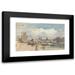 Thomas Shotter Boys 18x12 Black Modern Framed Museum Art Print Titled - Le Pont Royal Paris (ca. 1828)