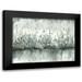 Tre Sorelle Studios 24x19 Black Modern Framed Museum Art Print Titled - Lakeside Abstract Grey Neutral