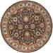 Mark&Day Area Rugs 6ft Round Paris Traditional Charcoal Area Rug (6 Round)