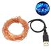 Yesbay 16ft 50 LED USB Copper Wire Fairy String Lights Garland Decoration Blue