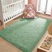 Homore Cute Fluffy Carpet Soft Washable Area Rugs for Kids Girls Bedroom/Nursery Room/ Living Room Decoration 3 x 5 Light Green