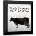 Lavoie Tina 20x22 Black Modern Framed Museum Art Print Titled - Fresh Creamery Milk And Ice Cream