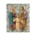Holy Family Vintage Barn Board Plaque Large Laser Cut Wood Vintage Barn Board Look Wall Plaque