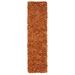 SAFAVIEH Leather Shag LSG601P Handwoven Orange Rug