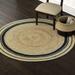 Handwoven Jute Area Rug Natural Beige Color Hand Braided Round Rugs for Bedroom Kitchen Living Room Farmhouse Rugs for Living-5x5 Square Feet (60x60 Inch)