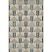 Momeni Edition Geometric Polyester Blue Area Rug 1 10 x 2 10 Sized Rug for Entry Way Bathroom and Kitchen