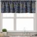 Ambesonne Sun Valance Pack of 2 Vintage Doodle Style Star 54 X18 Navy Blue Marigold