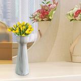 Vimonus Marble Style Handmade Ceramic Vase - Durable and Elegant Looking Modern Flower Vase - Decorative Ceramic Vases for Home Decor Living Room Decor Shelf Decor Table Decor or Entryway Decor