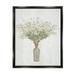 Stupell Industries Delicate Cottage Wildflowers Bouquet Weathered Grainy Pattern Graphic Art Jet Black Floating Framed Canvas Print Wall Art Design by Ziwei Li