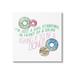 Stupell Industries Humorous Donut Girl Quote Pastel Typography Graphic Art Gallery-Wrapped Canvas Print Wall Art 17x17 by Kim Allen