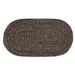 Better Trends Chenille Tweed Polyester 22 x 40 Braided Rug - Dove/Chestnut for All Ages