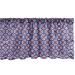 Ambesonne Retro Valance Pack of 2 Nostalgic Floral Petals 54 X18 Indigo Cora White