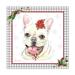 Jean Plout Plaid Christmas with Dog G Canvas Art