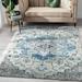 Well Woven Taura Blue & Grey Area Rug 5 3 x 7 3 Boho Medallion