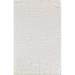 Radiance Collection Solid Contemporary 100 Percent Viscose Hand Loomed Area Rug White - 5 ft. 6 in. x 8 ft. 6 in.