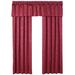 Collections Etc Elegant Insulated Scroll Pattern Window Curtain Panel with Rod Pocket Top Burgundy 50 X 84