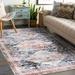 Distressed Transitional Multi 7 10 x10 Area Rug