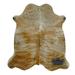 100% Genuine Leather Cowhide Rug in Light Brindle | Extra Large 6 x 8 | Best Price Guaranteed