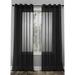 Ruthy s Textile 2 Piece Window Sheer Curtains Grommet Panels 54 X 84 Total 108 X 84 - BLACK