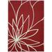 Garland Rug Grand Floral 5 ft. x 7 ft. Area Rug Santa Fe Coral/Ivory