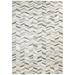 Grey Leather Rug 6 X 9 Modern Hand Woven French Chevron Room Size Carpet
