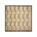 Hand-Knotted Wool Oriental Traditional Brown Square Area Rug 5 1 x 5 3