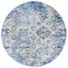 SAFAVIEH Brentwood Iola Oriental Area Rug 6 7 x 6 7 Round Blue/Ivory