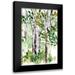 Chapman Marcy 11x14 Black Modern Framed Museum Art Print Titled - Birch Forest II