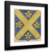 Prosper Lafaye 20x24 Black Modern Framed Museum Art Print Titled - Study for a Stained Glass Window with a Heraldic Reason; Logs II