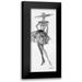 Tavoletti Anne 8x14 Black Modern Framed Museum Art Print Titled - Fashion Sketchbook V