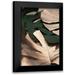 1x Studio III 13x18 Black Modern Framed Museum Art Print Titled - Monstera Mix 01