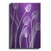 Luxe Metal Art X-ray Flowers Purple by GraphINC Metal Wall Art 12 x16