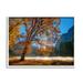 Stupell Industries Autumn Trees Foliage Beautiful Sun Rays Peeking Horizon Framed Wall Art 14 x 11 Design by John Gavrilis