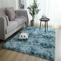 Large Fluffy Floor Area Rug Soft Plush Shag Rugs Anti-Skid Rug Living Room Bedroom Home Floor Mat Shag Area Rugs Fluffy Room Carpets