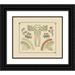 Maurice Pillard Verneuil 23x20 Black Ornate Framed Double Matted Museum Art Print Titled: Abstract Design Based on Tiny Flowers. (1900)