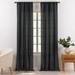 Gap Home Multi-Nep Organic Cotton Light Filtering Window Curtain Pair Dark Grey 95